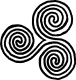dreifache Spirale